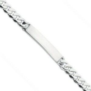 Silver ID Gents 8" Bracelet