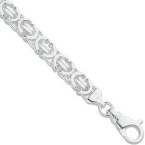 Silver Byzantine Gents 8" Bracelet
