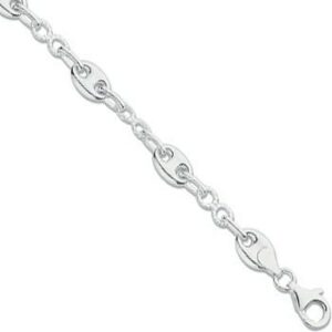 Silver Fancy Peanut Bracelet