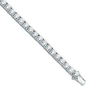 Silver Cz Tennis Bracelet