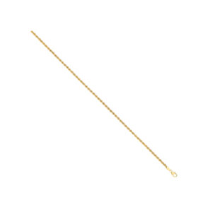 14ct Y/G Hollow Rope 2.7mm Chain