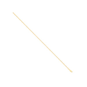 14ct Y/G Hollow Oval Faceted Belcher 2.2mm Chain